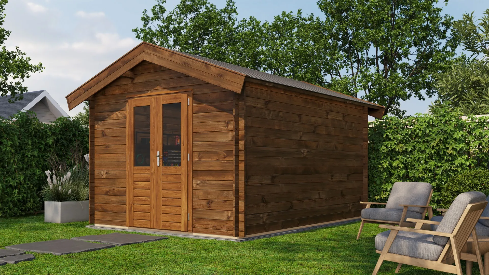 Lugarde Select | Tuinhuis Olst 300 x 400 | Keteldruk Bruin