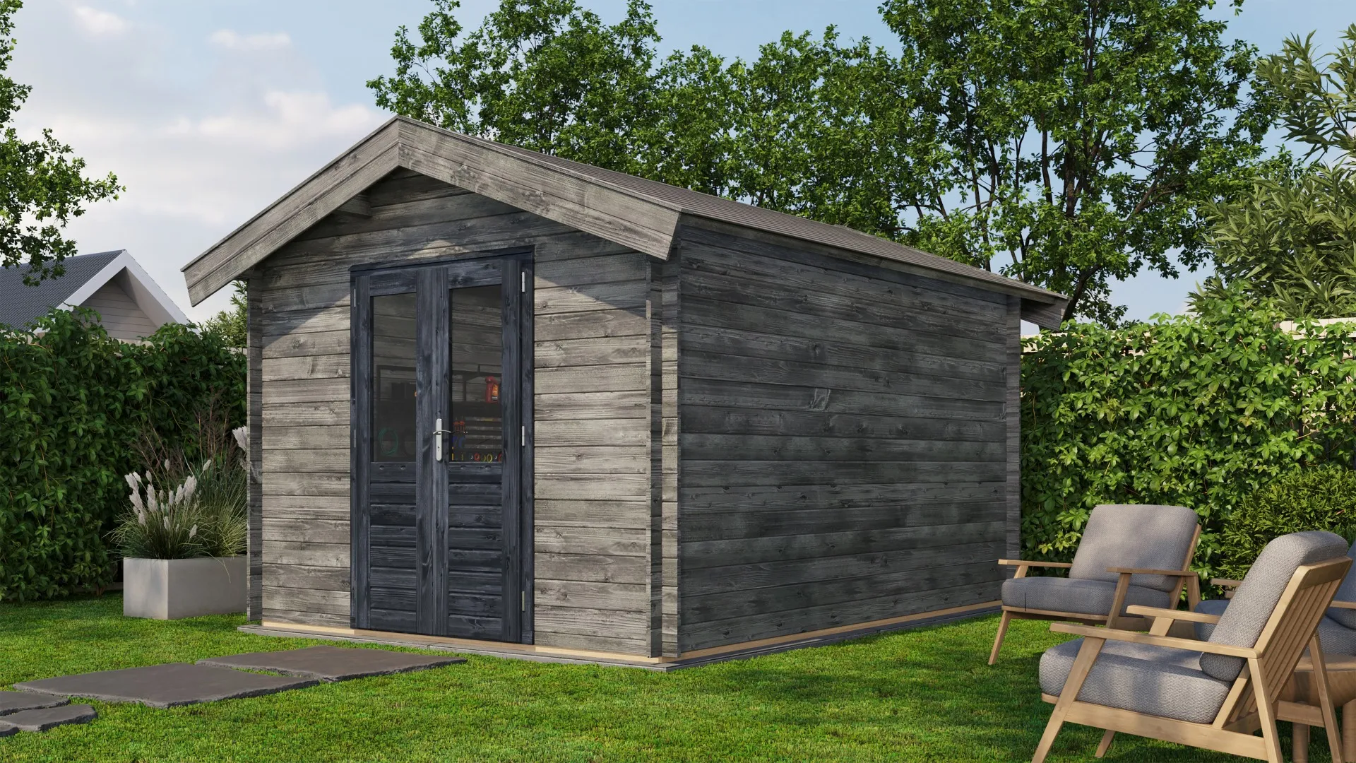 Lugarde Select | Tuinhuis Olst 300 x 400 | Keteldruk Grijs