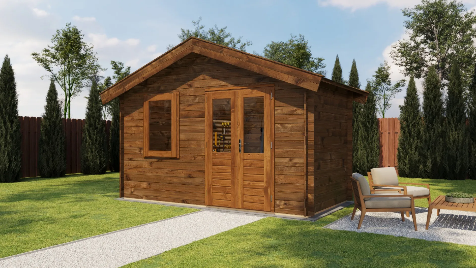 Lugarde Select | Tuinhuis Rhenen 400 x 200 | Keteldruk Bruin