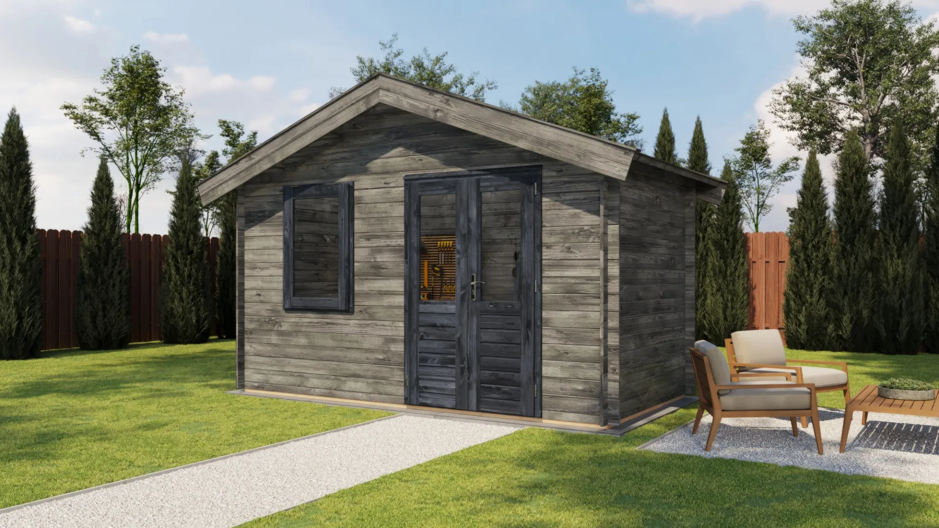 Lugarde Select | Tuinhuis Rhenen 400 x 200 | Keteldruk Grijs