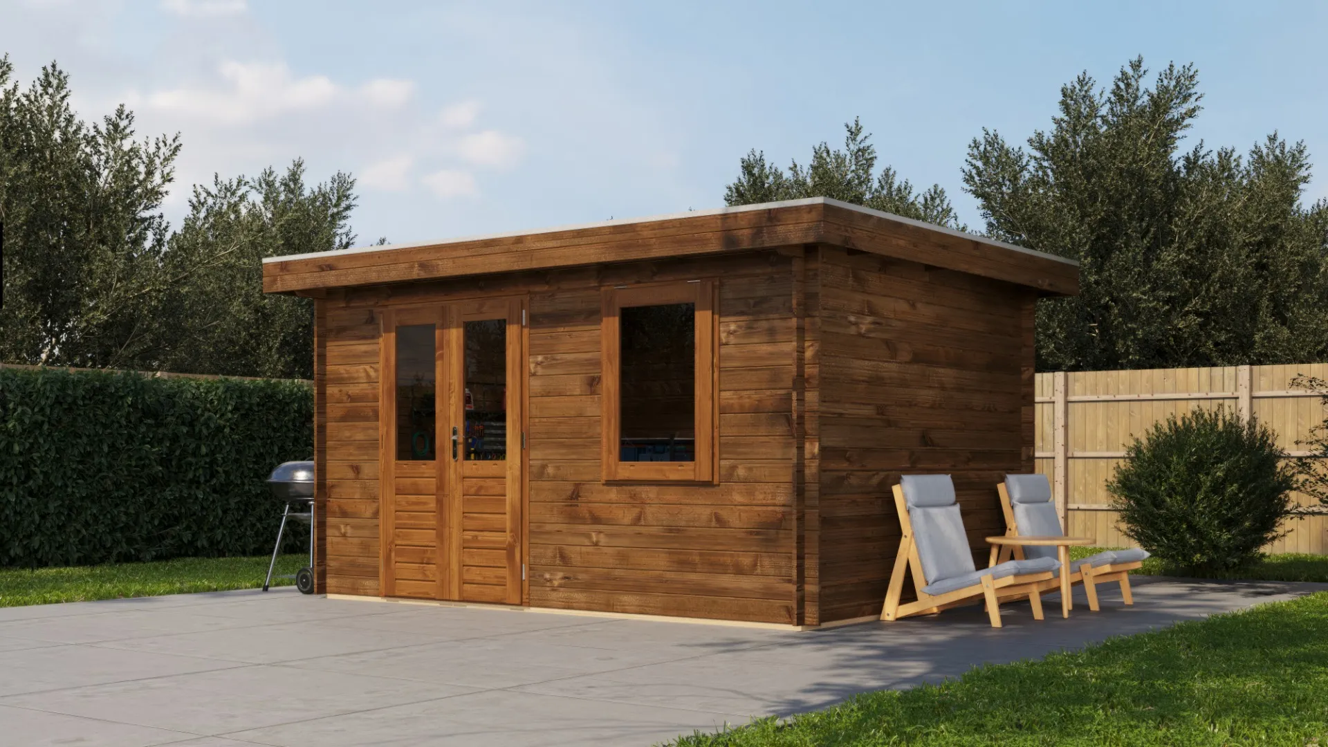 Lugarde Select | Tuinhuis Renkum 400 x 300 | Keteldruk Bruin