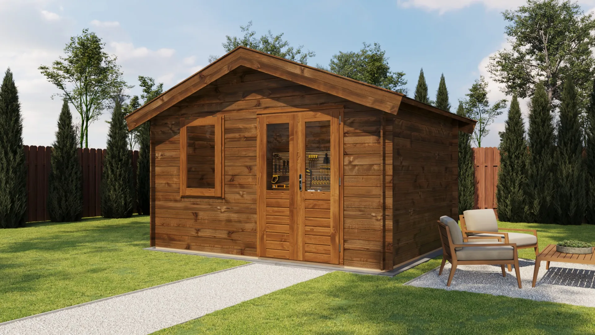 Lugarde Select | Tuinhuis Brummen 400 x 300 | Keteldruk Bruin