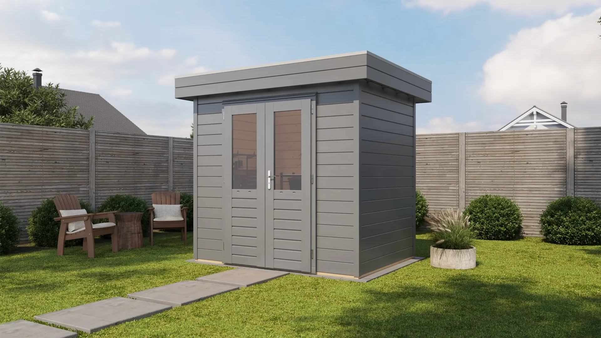 Lugarde Select Prima | Tuinhuis Beverwijk 240 x 180 cm | RAL 7037