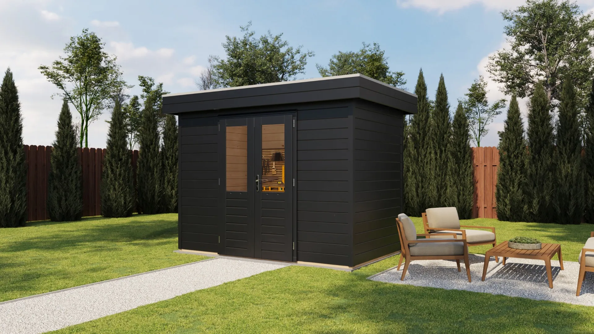 Lugarde Select Prima | Tuinhuis Eindhoven 300 x 180 cm | RAL 7021