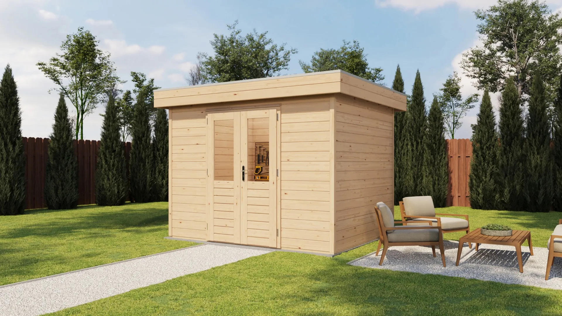 Lugarde Select Prima | Tuinhuis Enschede 300 x 240 cm | Onbehandeld