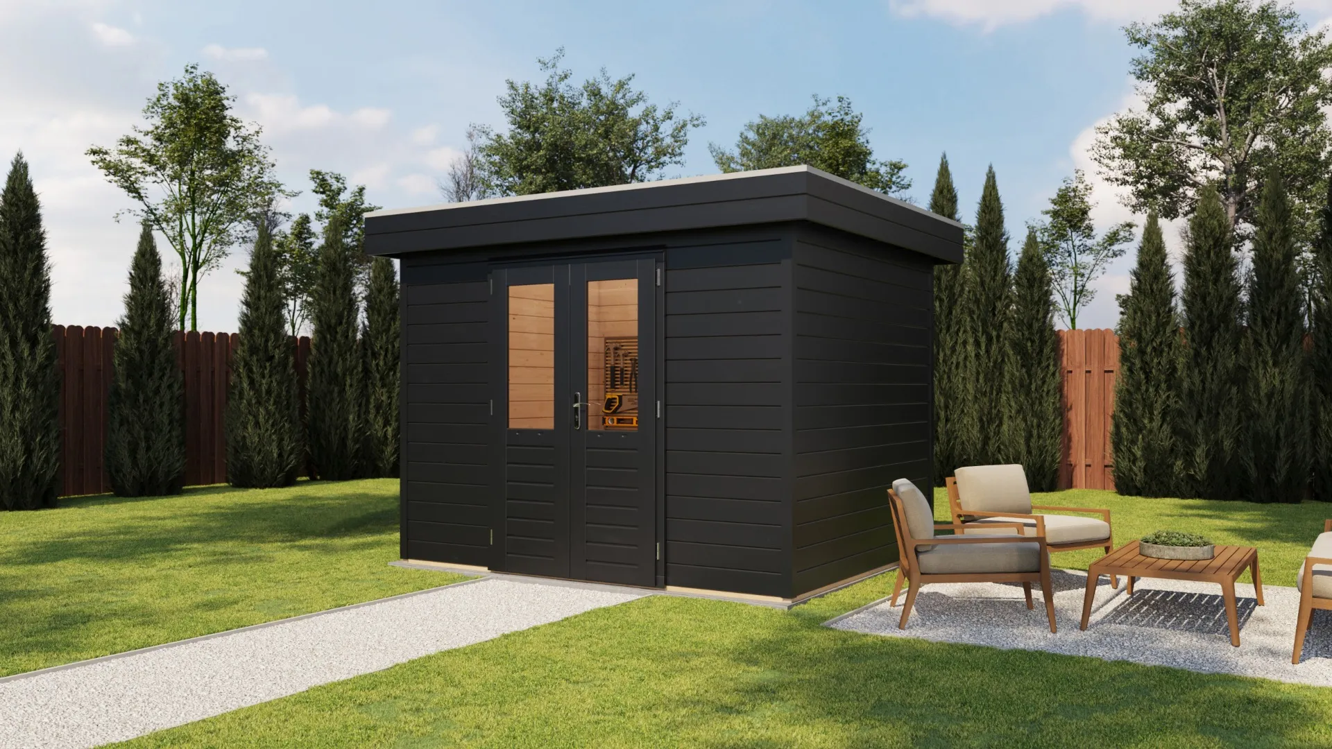 Lugarde Select Prima | Tuinhuis Enschede 300 x 240 cm | RAL 7021