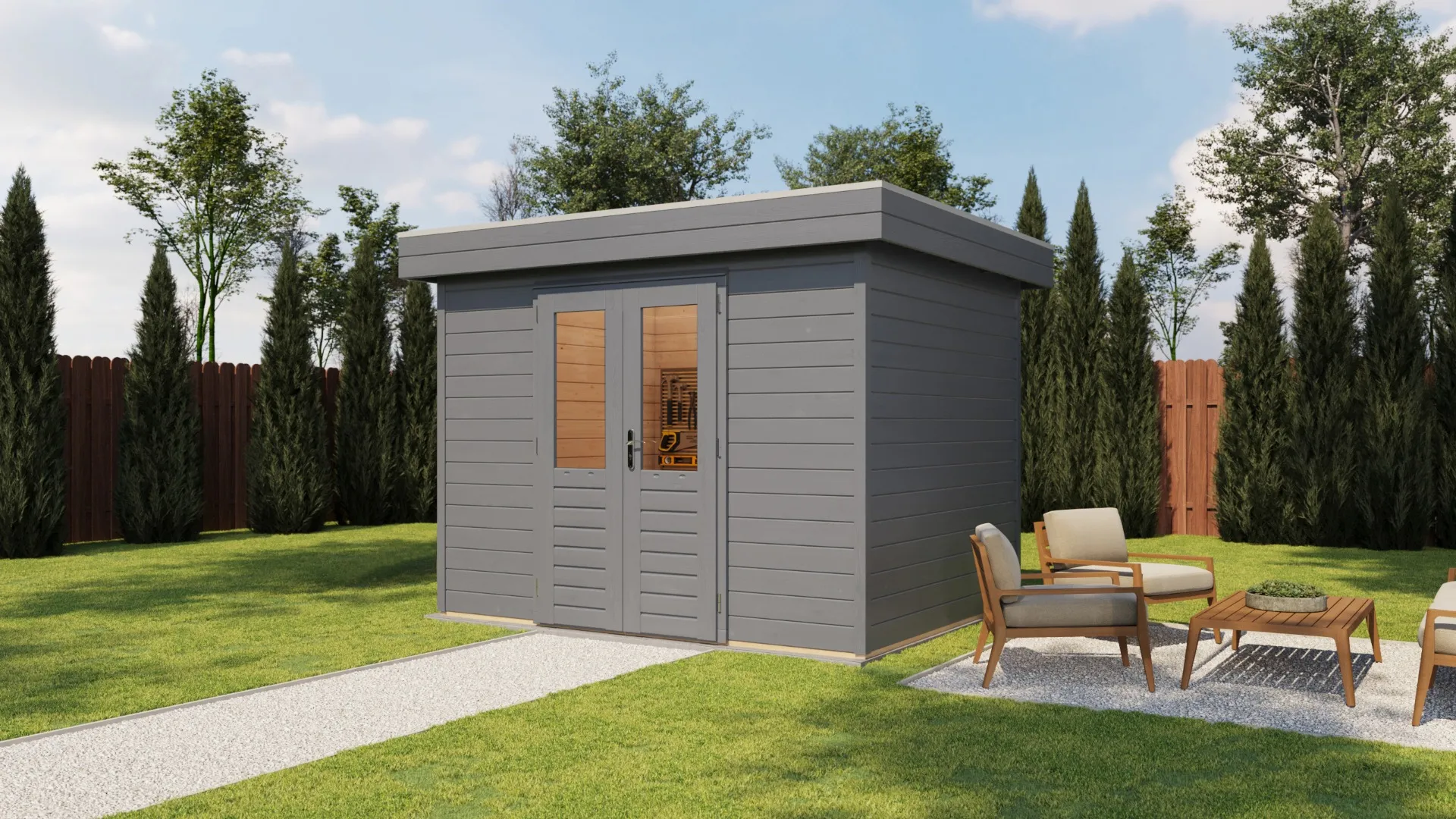 Lugarde Select Prima | Tuinhuis Enschede 300 x 240 cm | RAL 7037