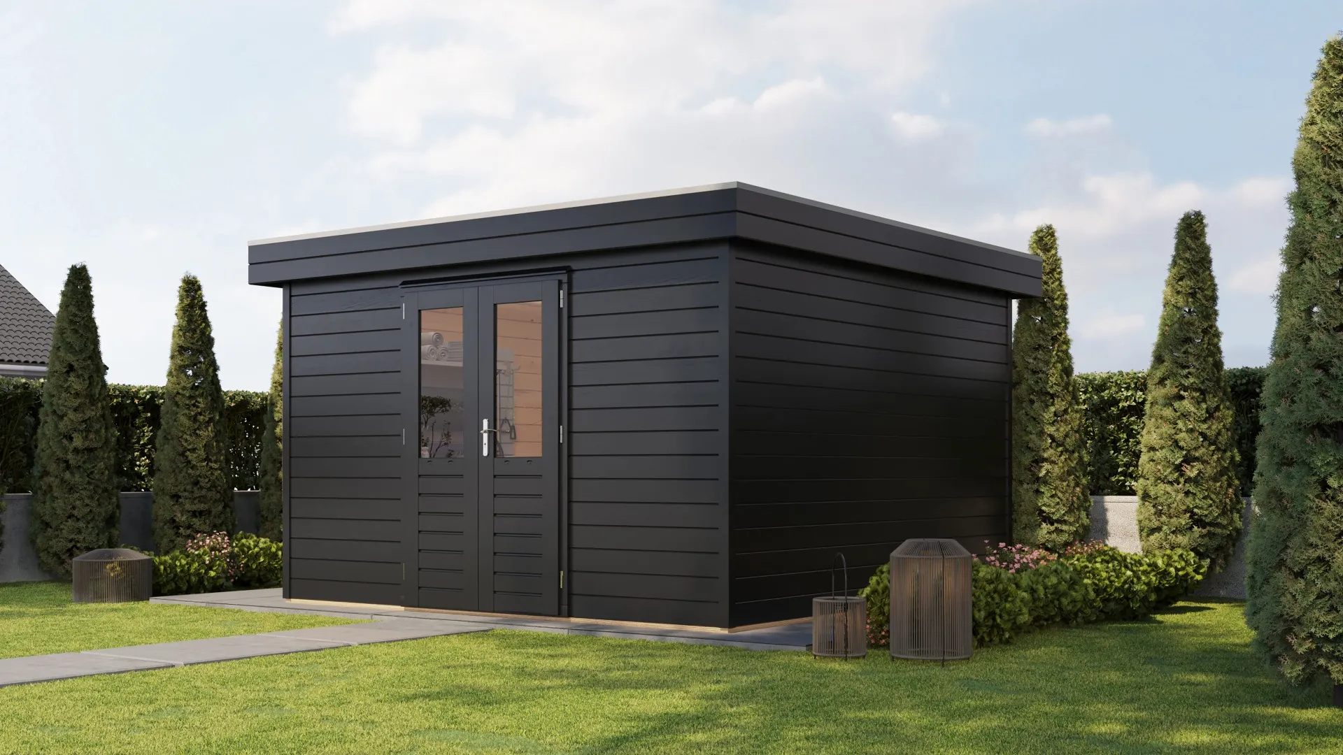 Lugarde Select Prima | Tuinhuis Helmond 360 x 360 cm | RAL 7021