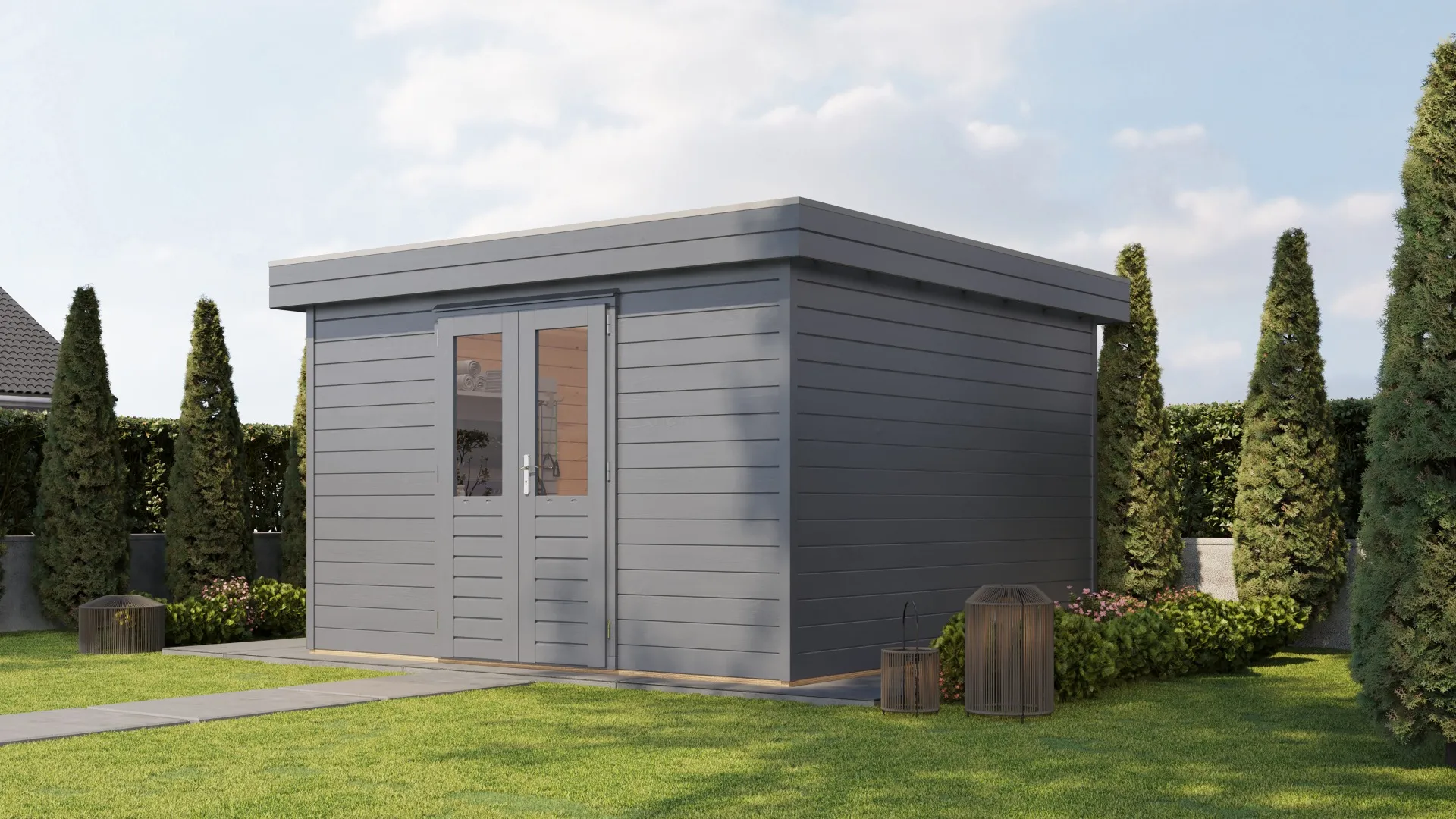 Lugarde Select Prima | Tuinhuis Helmond 360 x 360 cm | RAL 7037