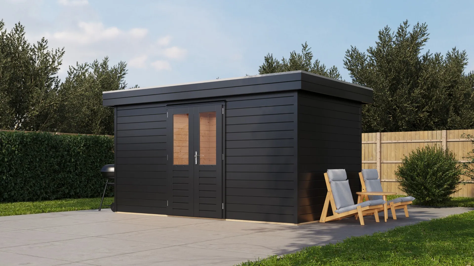 Lugarde Select Prima | Tuinhuis Heerenveen 420 x 420 cm | RAL 7021