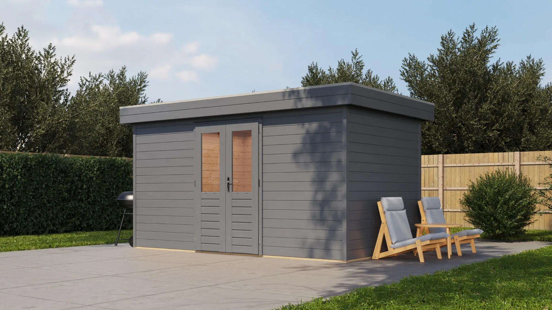 Lugarde Select Prima | Tuinhuis Heerenveen 420 x 420 cm | RAL 7037