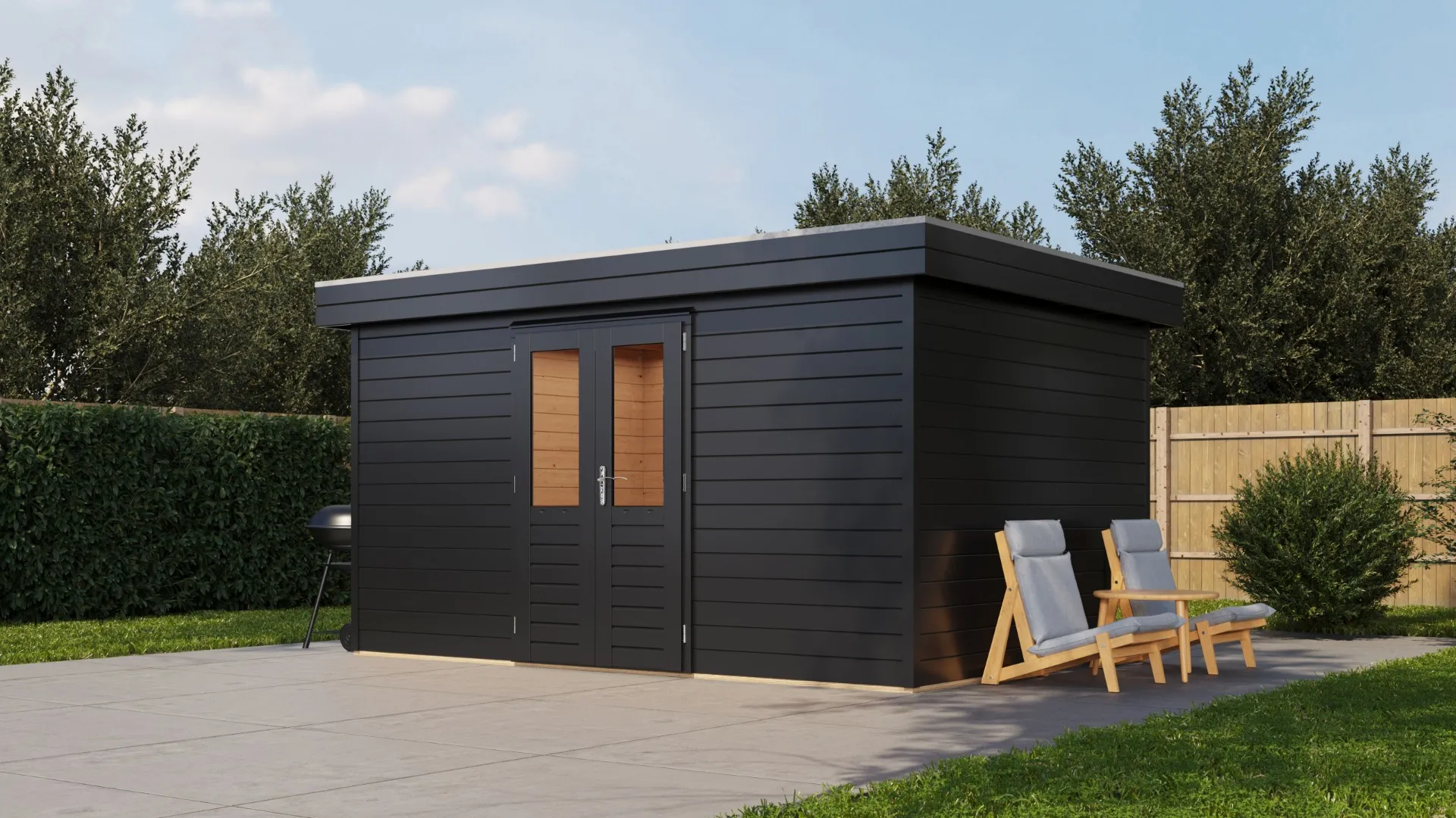 Lugarde Select Prima | Tuinhuis Hoofddorp 420 x 300 cm | RAL 7021