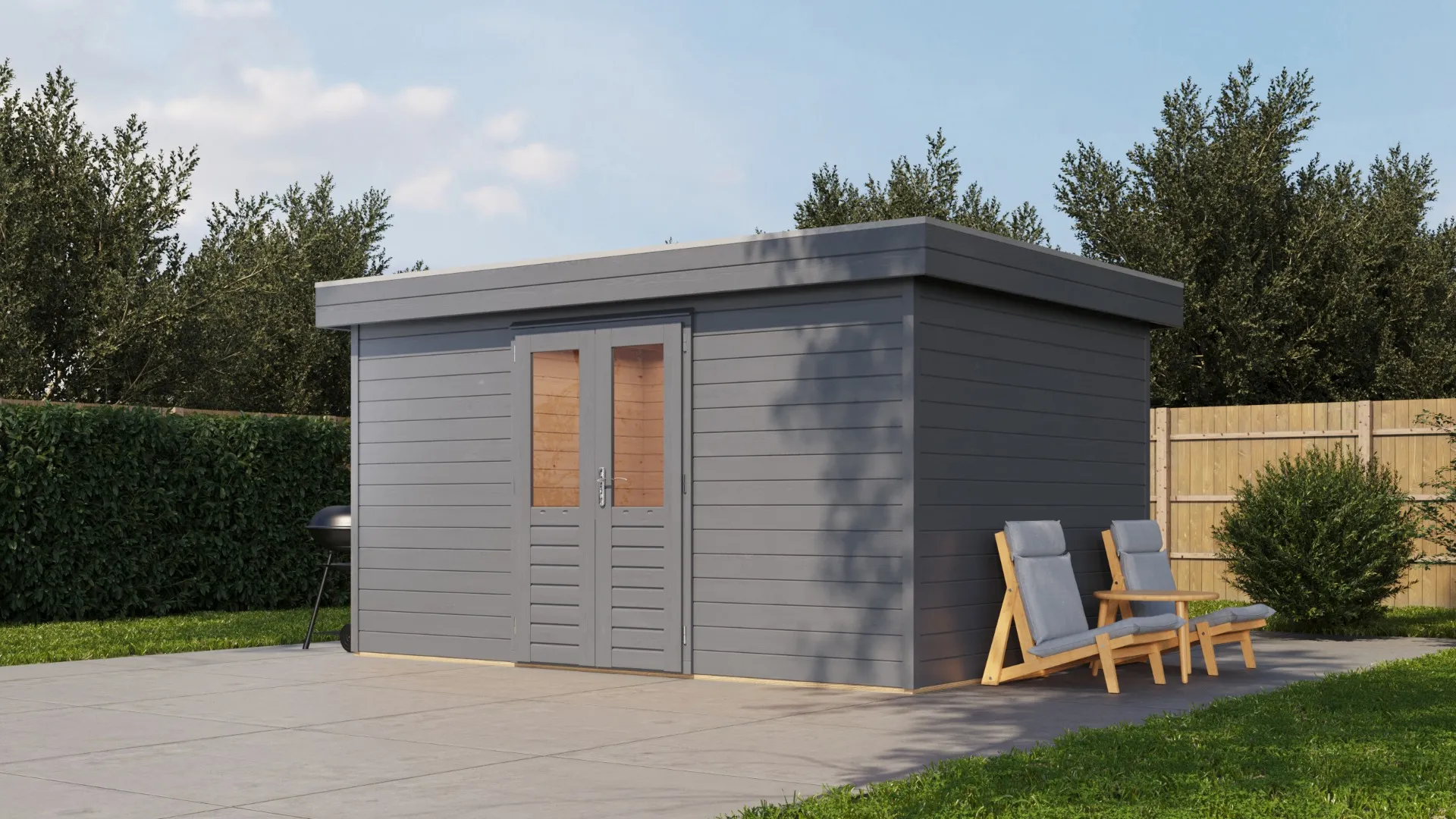 Lugarde Select Prima | Tuinhuis Hoofddorp 420 x 300 cm | RAL 7037