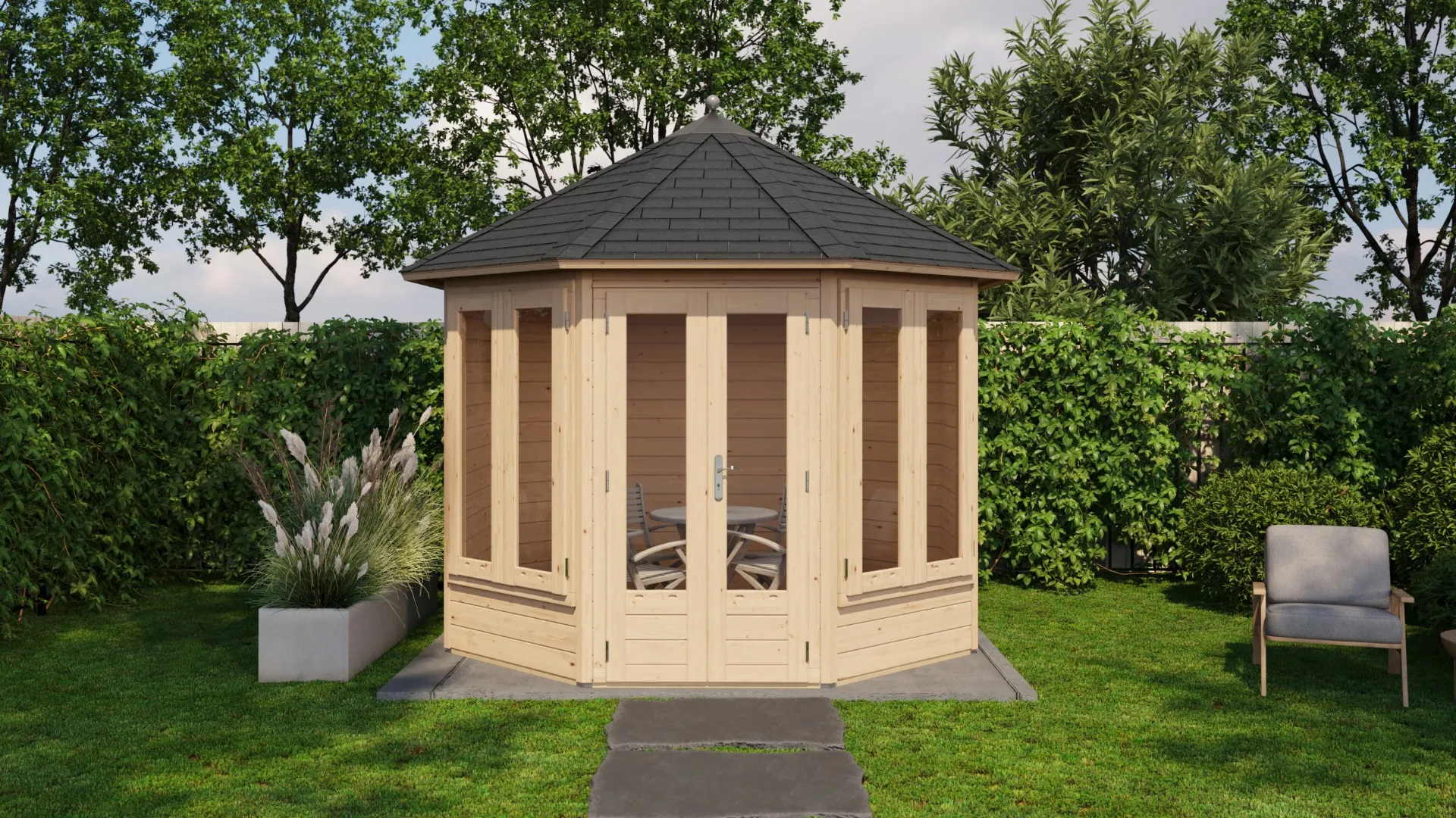 Lugarde Select Prima tuinhuis Hellevoetsluis Ø300x - Onbehandeld