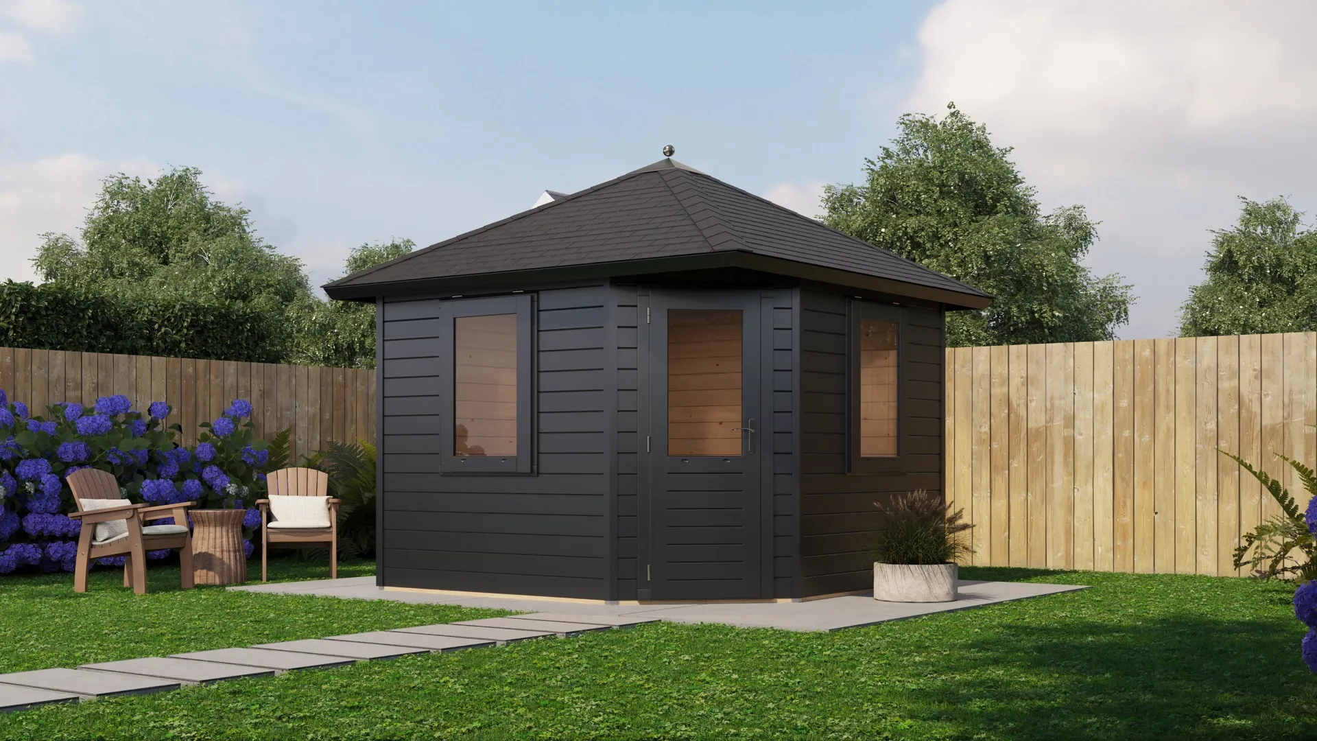 Lugarde Select Prima | Tuinhuis Maastricht 300 x 300 cm | RAL 7021