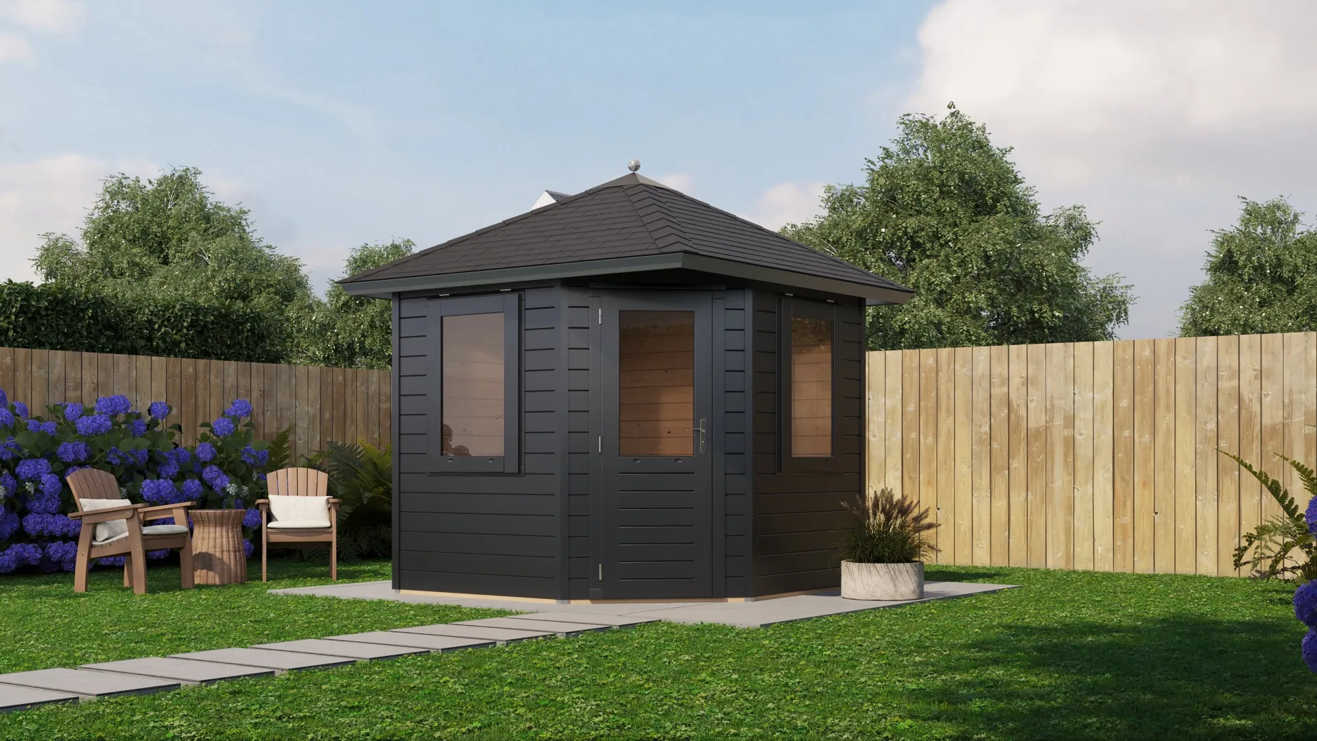 Lugarde Select Prima | Tuinhuis Leiden 240 x 240 cm | RAL 7021