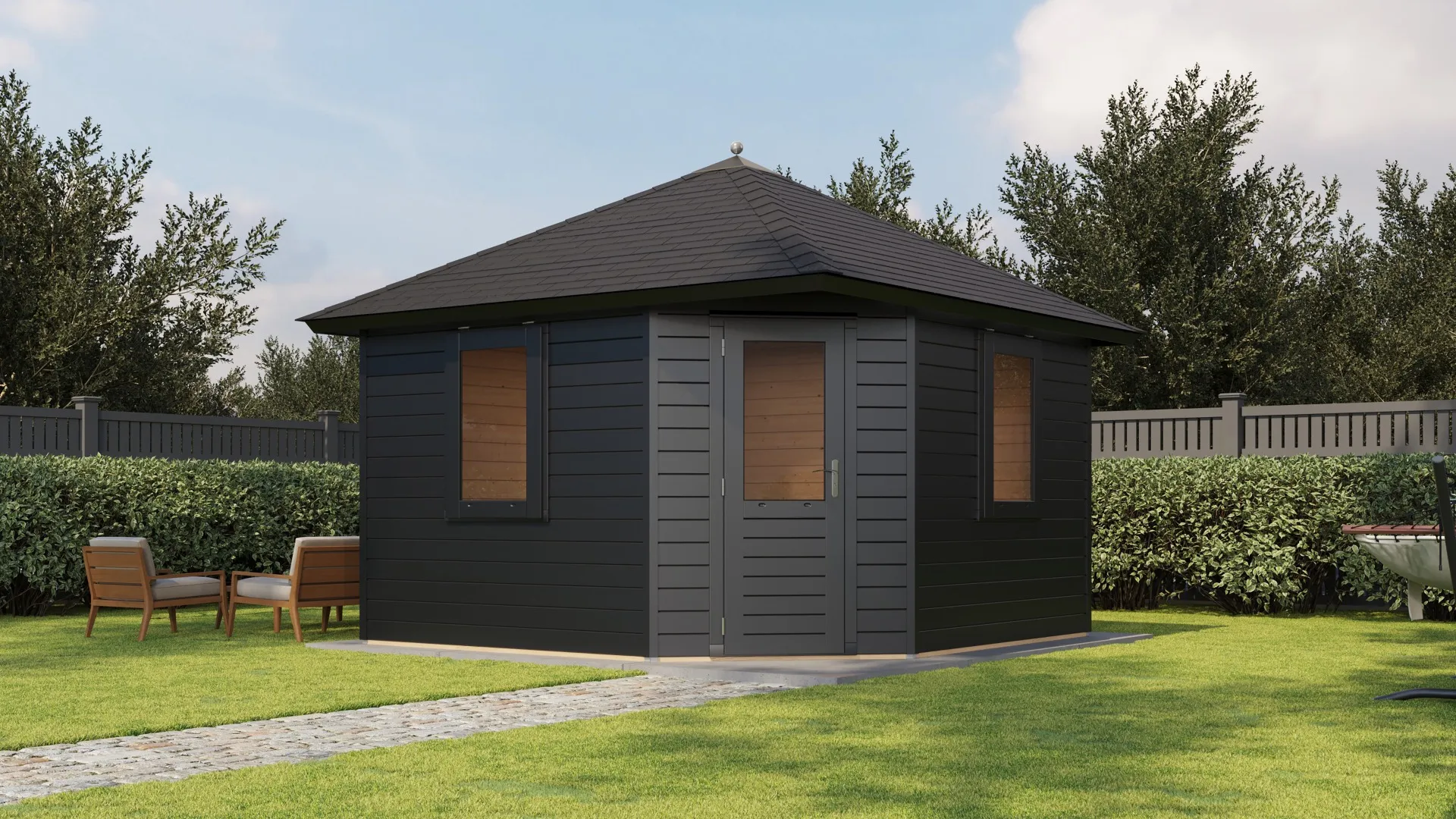 Lugarde Select Prima | Tuinhuis Purmerend 360 x 360 cm | RAL 7021