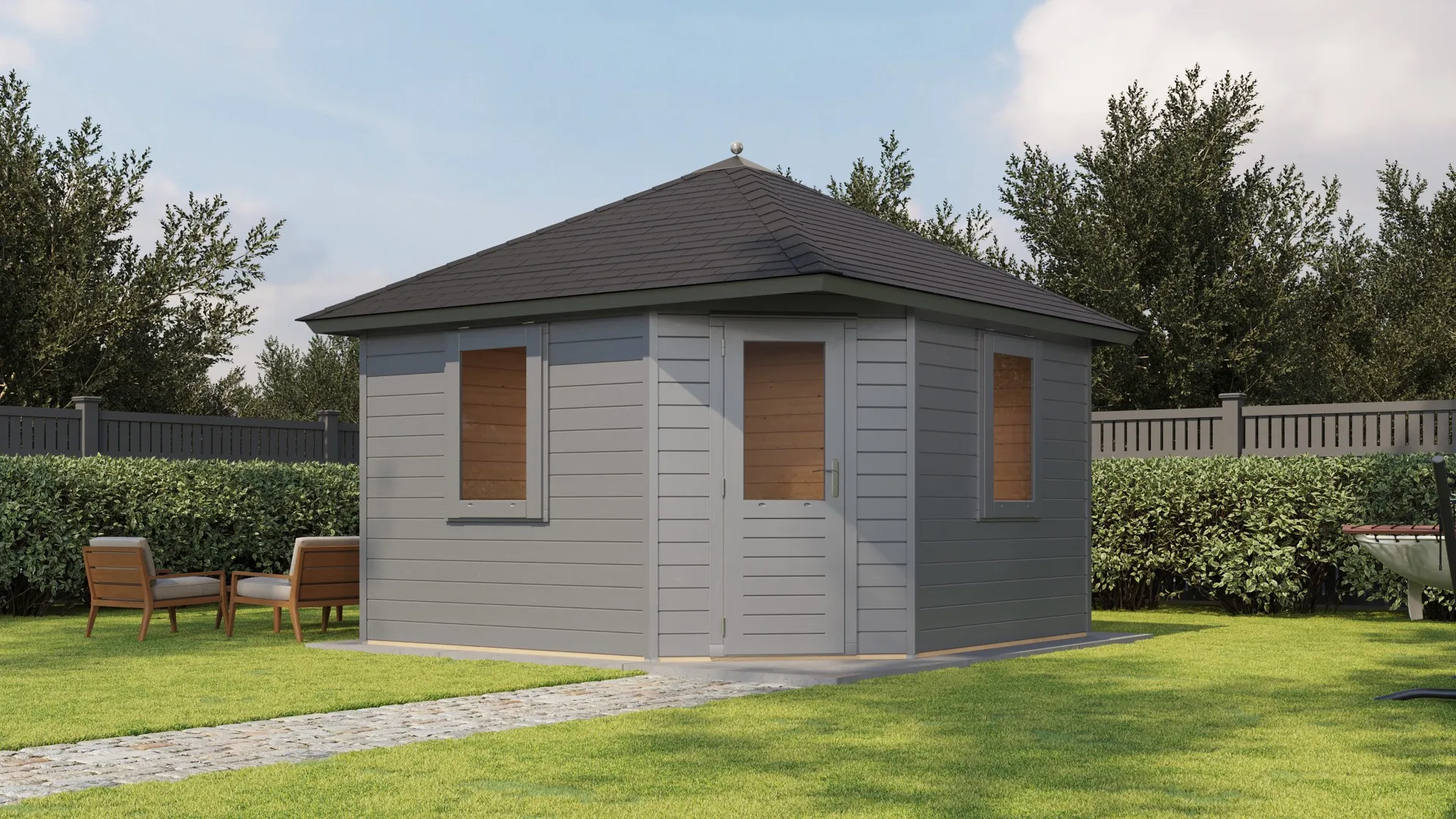 Lugarde Select Prima | Tuinhuis Purmerend 360 x 360 cm | RAL 7037