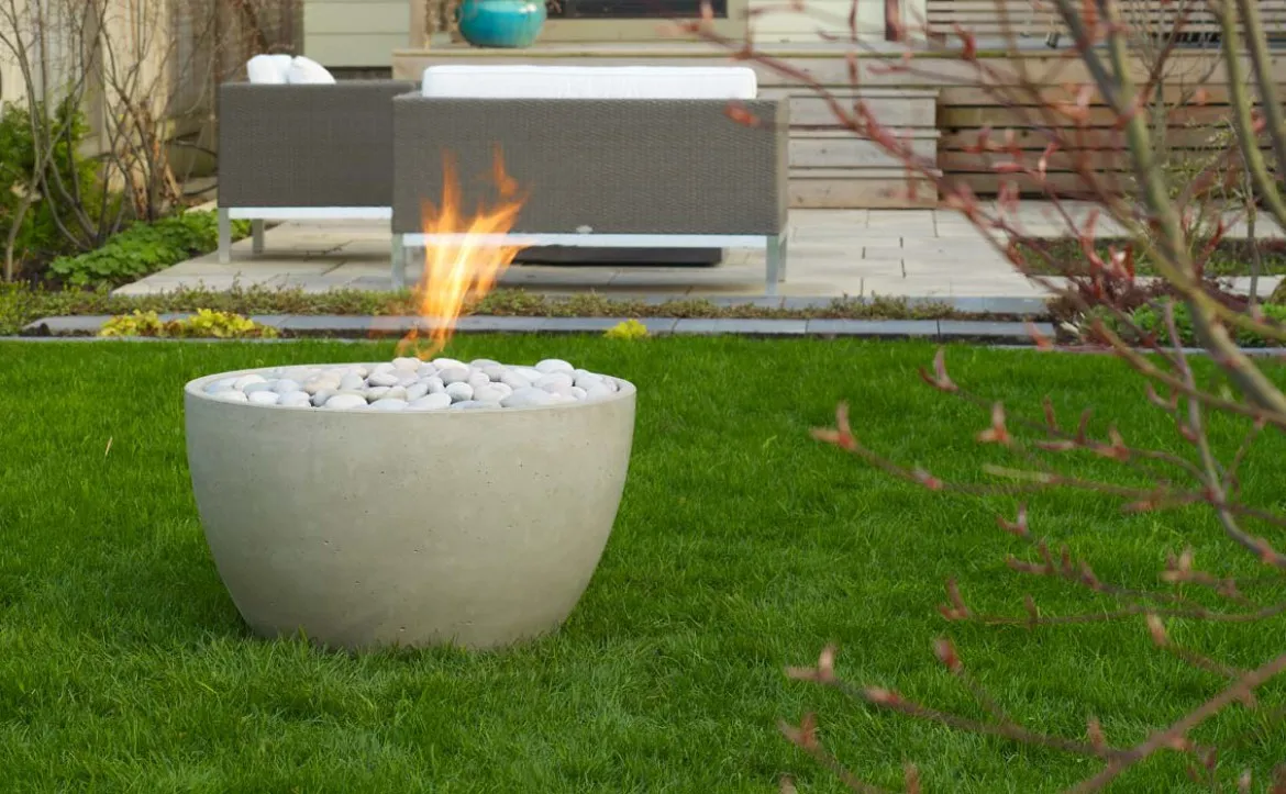 Spelen met vuur in de tuin