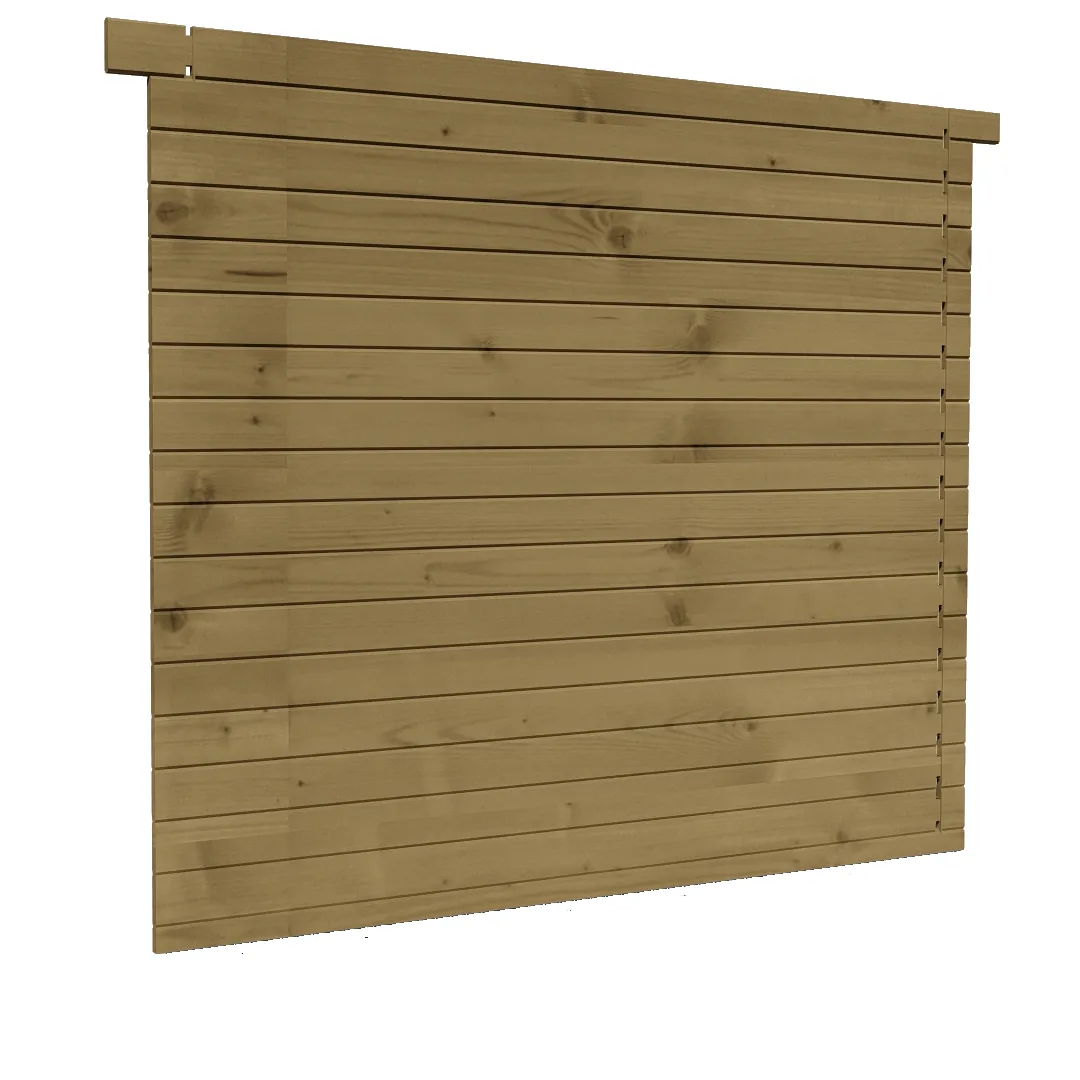 Houten Zijwand (overkapping)